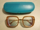 Zenni Eyeglasses Peach Square Oversized Women's Frames 7823542 51 20 140 Case Pre-owned. Price: $28.79.