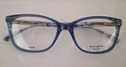 Kate Spade Amabella/g Blue Eyeglass Frames Women's 55-17-140 Rectangular New. Price: $89.00.