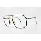Swiss Optik Eyeglasses Mens Black Gold Aviator Frame Italy 59-17 33379 Pre-owned. Price: $39.99.