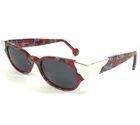 Vintage Eyeworks Sunglasses Rio 760 500 Clear Red Silver Frames Black Lenses New. Price: $101.99.