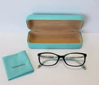 Tiffany & Co Tf 2079-B 8055 52-16 140 Black Cat Eye Frames W/ Case Cloth Pre-owned. Price: $125.00.