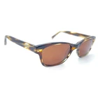 Warby Parker Sims 256 Brown Striped Eyeglasses Sunglasses Dark 49-17-140 Pre-owned. Price: $19.99.