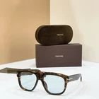 Tom Ford TF1201 Dark Havana Clear Blue Light 56 17-145 Eyeglasses New W/ Case. Price: $178.00.