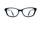 New Calvin Klein Black Cat Eye Blue Temple Glasses 5733 432 51 17 140. Price: $94.00.