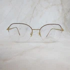 Safilo Elasta Eyeglasses Frame 4799 Y79 Women's Gold Metal Square Half Rim 135 Pre-owned. Price: $40.49.