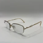 Tura Eyeglasses Frames R599 Silver/gold Titanium Horn Crystals 53-17-140 Pre-owned. Price: $39.98.