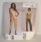 Vogue Ny Collection 2763 Bias Top & Straight Pants Misses' 8-12 Pattern Uncut New. Price: $8.50.