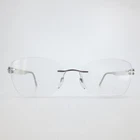 Silhouette 5506 7000 Rimless Eyeglasses Silver White Cat Frames 53-17-135 Pre-owned. Price: $103.99.