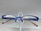 Ted Baker Eyeglasses Hi Gloss B216 Navy Blue 51-19-135 Half Rim Cat Frames Pre-owned. Price: $17.87.