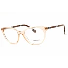 Burberry Women's Eyeglasses Transparent Peach Acetate Oval Frame 0BE2389 4088 New. Price: $124.78.