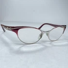 Bvlgari Eyeglasses Frames 2120 4077 Red Silver Two Tone Cat 54-17 135 Italy Pre-owned. Price: $99.00.