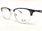 New Ray Ban RB6396 2932 Black & Silver Square Modern Eyeglasses Frames 51/19 140. Price: $109.99.