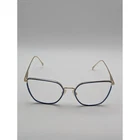 Rag & Bone RNB3028 Blue Gold Eyeglasses Frames Only 55-17 Geometric Metal Womens Pre-owned. Price: $54.99.