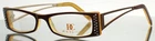 Dicaprio DC39 Brown Womens Rectangle Full Rim Eyeglasses 49-16-135 B:24 New. Price: $17.99.