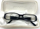 Chanel Women's Collection Perle Eyeglasses 3155-H Black With Pearls & Case Pre-owned. Price: $199.99.