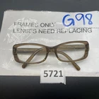 Burberry Eyeglasses 2005 3027 Brown Gold Rectangular Frame Italy 51-16 125 G98 Pre-owned. Price: $33.48.