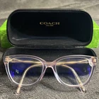 Coach HC6186 5679 Eyeglasses Frame Women's Transparent Lilac Full Rim 53 17 140 Pre-owned. Price: $34.99.