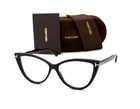 Tom Ford FT5843-B 005 Black / Clear Blue Block 56MM Eyeglasses TF5843 New. Price: $159.45.