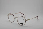 New Dkny 1032 717 Gold Pink Clear Round Authentic Eyeglasses 48-20. Price: $73.95.