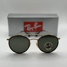 Ray-ban RB3647N 001 51-22 Round Double Bridge Gold Frame G-15 Lens 51MM-HAVANA New. Price: $59.99.