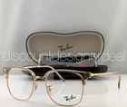 Ray-ban RB7216 Clubmaster Polished Beige On Gold Eyeglasses Frames 8471 51MM New. Price: $108.99.