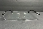 Ray-ban Liteforce Rb 8724 1128 Rimless Rectangular Eyeglasses Frames 56-17-145 Pre-owned. Price: $74.95.
