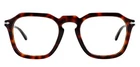 New Persol Po 3292 24 50MM Brown Havana Square Eyeglasses Frames Only Italy Pre-owned. Price: $199.90.