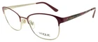 Vogue 4072 5055 Women's Eyeglasses Frames 52-18-140 Dark Red / Silver New. Price: $35.91.