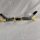 Cartier Rimless Metal Eyeglass Frames Gold Solid 54-19-140 Mpn 56CL Pre-owned. Price: $1000.00.