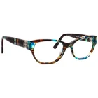 Tory Burch Eyeglasses Ty 2060 3145 Blue Brown Tortoise Cat Frame 50 17 135 Pre-owned. Price: $159.99.