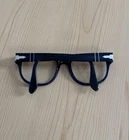 Persol 3270-V Blue Silver Designer Eyeglass Sunglasses Frame Italy Scratched Pre-owned. Price: $35.00.