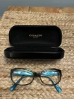 Coach Hc 6041 5116 Kristin Women's Eyeglasses 51-16-135 Dark Tortoise/teal Case Pre-owned. Price: $20.00.