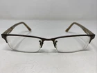 Ray-ban Rb 6196 2664 52-17-145 Brown/silver Half Rim Eyeglasses Frame KJ77 Pre-owned. Price: $46.75.