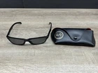 Ray-ban RB2117 901-S Thick Polished Black Full Rim Rectangular Sunglasses Italy Pre-owned. Price: $39.95.