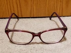 Equinox EQ313 Purple 52-16-140 Plastic Full Rim Eyeglasses Frame Butterfly Pre-owned. Price: $39.99.