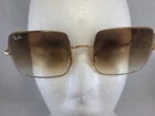 Ray-ban RB1971 Square Sunglasses 9147/51 54-19 145 2N Brown Lenses Gold Frame Pre-owned. Price: $68.87.