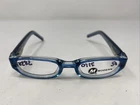 Modern Peewee Blue 36-14-115 Plastic Full Rim Eyeglasses Frame -S83 New. Price: $45.00.