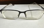 Costa Mra 300 101 Black Metal 1/2 Rim Rectangular Eyeglass Frames 53-18 145 Pre-owned. Price: $35.00.