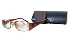 Fendi Eyeglasses Frame F607RI 250 Copper Brown Stripe Acetate 53-17-135 Italy Pre-owned. Price: $23.39.