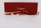 2026 New Authentic Cartier Eyeglass Frames Ct 0092/O 001 Rimless Gold 53MM. Price: $1345.00.