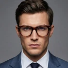 Tom Ford Eyeglasses FT5886-B 047 Brown Havana Square Frames 50MM Blue Light New. Price: $303.10.