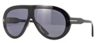 Tom Ford Troy 01A Shiny Black / Gray Sunglasses TF836 61MM New. Price: $289.00.