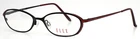 Elle EL18573 Bk Black Womens Oval Full Rim Eyeglasses 49-16-135 B:26 New. Price: $24.99.