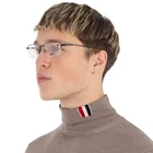 Nike Demo Rectangular Titanium Men's Eyeglasses 6045 002 54 New. Price: $37.09.