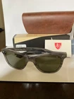 American Optical Saratoga Gray Tortoise Sunglasses 52-19-145MM Green New. Price: $135.00.