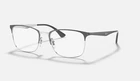 Ray-ban RB6421 3004 Polished Grey On Silver Eyeglasses Frame New. Price: $75.00.