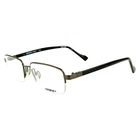 Autoflex A116 Mens Semi Rimless Eyeglass Frame 033 Gunmetal 54-18 New. Price: $56.97.