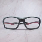 Wiley X Fierce 1501 Sports Glasses Metallic Grey Red Rectangular Frame 52-18 Pre-owned. Price: $44.99.