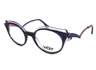Boz Eyeglasses Frames Edith 0070 Black Noir Purple With Stone Amethyst 48-20-140 New. Price: $299.99.