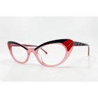 Zenni Eyeglasses Women Pink Like Cat Rhinestone 665918 Medium Pre-owned. Price: $15.99.